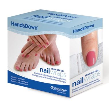 Hands Down Soak Off Gel Nail Wraps 100 ct