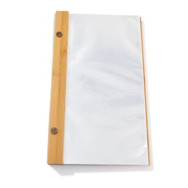 Le'K Bamboo Spa Menu Binder