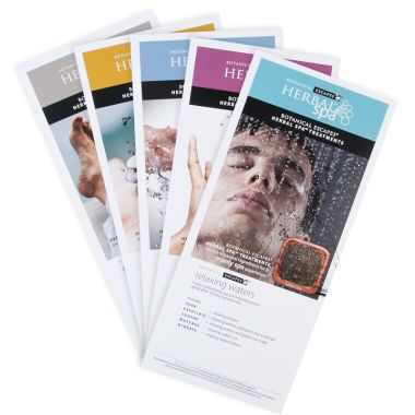 Herbal Spa Manly Man Menu Card 5 pcs set