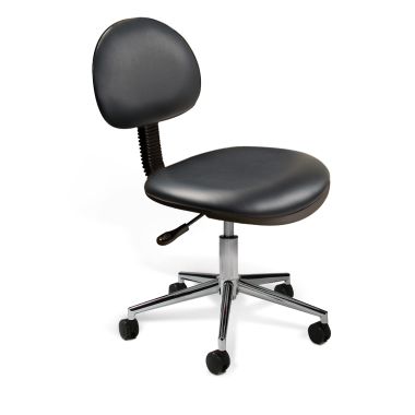 Technician Chair Black w/ Chrome Base