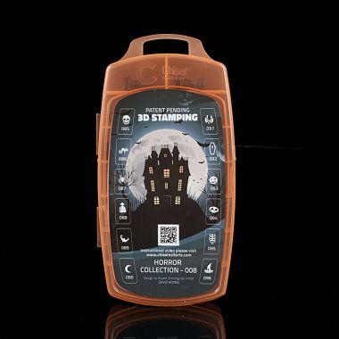 Chisel Nail Arts - 3D Nail Stamping - Halloween Horror Collection #8