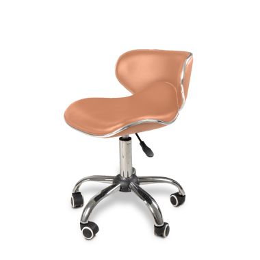Crescent Technician Chair Cappuccino w/Chrome Base