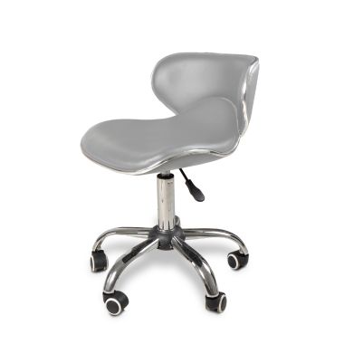 Crescent Technician Chair Grey w/Chrome Base