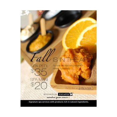 Fall Aroma Herbal Spa Poster