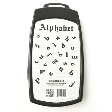 Chisel Nail Arts - 3D Nail Stamping -Alphabet Collection