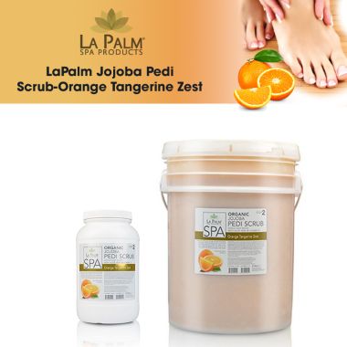 LaPalm Jojoba Pedi Scrub-Orange Tangerine Zest