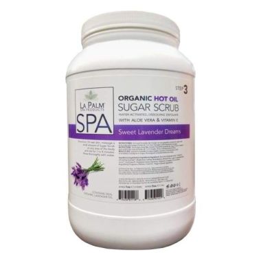La Palm Hot Oil Sugar Scrub - Sweet Lavender Dreams 1 Gal