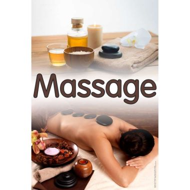 Holographic Window Decal-Massage- H-18