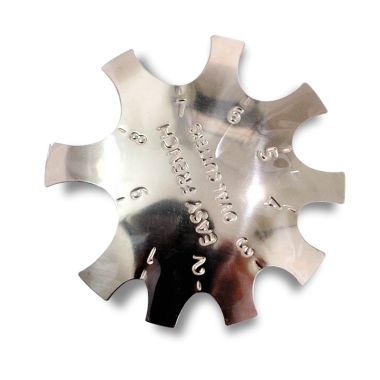 Pink & White C-Smile Metal Nail Form