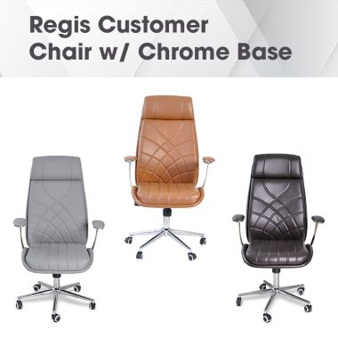 Regis Customer Chair w/ Chrome Base