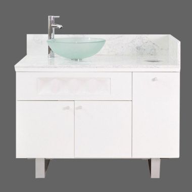 Regis Single Sink with Marble Top - 42