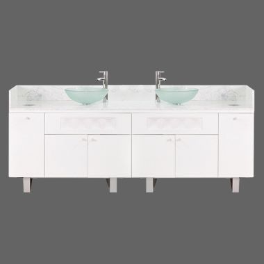 Regis Double Sink with Marble Top - 84