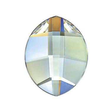 Swarovski - 2204 Pure Leaf Flat Back - Crystal AB 4.8mm (12ct)