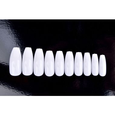 ANS Ballerina Tip - White - #00-09 - 500pcs