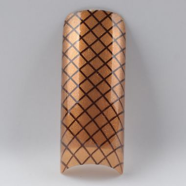 Beyond Design Tip - Black & Gold Criss Cross YD2-23 (70 pcs)