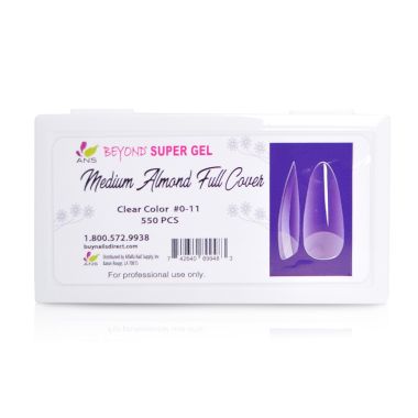 Beyond Super Gel Medium Almond Full Cover - #00-11 - 550pcs