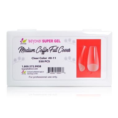 Beyond Super Gel Medium Coffin Full Cover - #00 -11 - 550pcs