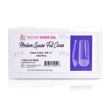 Beyond Super Gel Medium Square Full Cover - #00-11 - 550pcs