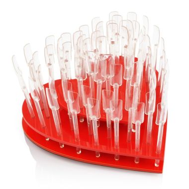 Heart-Shaped Nail Tip Display Holder w/70 Tip Sticks