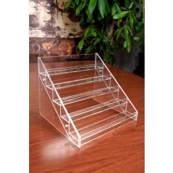 Acrylic Step Rack - 48 Bottles