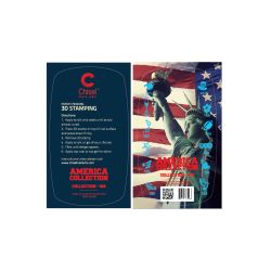 Chisel Nail Arts - 3D Nail Stamping - America Collection