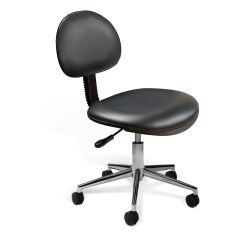 Technician Chair Black w/ Chrome Base