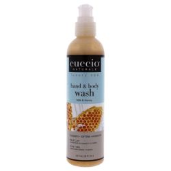 Cuccio Hydrating Hand & Body Butter Wash Milk & Honey 8 oz