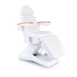 Facial Beauty Chair & Wooden Armrests w/ 3 Motors - White