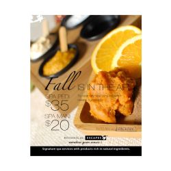 Fall Aroma Herbal Spa Poster