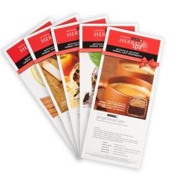 Herbal Spa Celebration Menu Card 5 pcs set