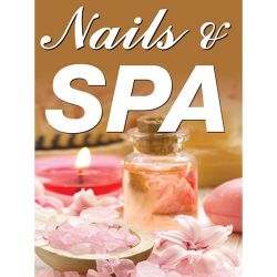 Holographic Window Decal-Nails & Spa-H-6