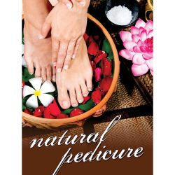 Holographic Window Decal - Natural Pedicure - H-1