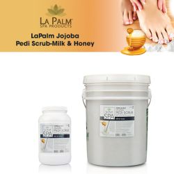 LaPalm Jojoba Pedi Scrub-Milk & Honey