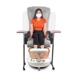 Pedispa Acrylic Protective Screen w/ Metal Stand- 30 inches