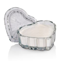 Powder Heart-Shaped Glass Jar