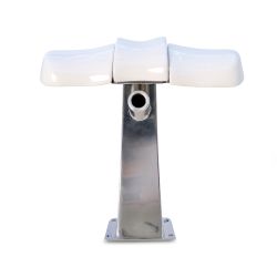 Gspa W Footrest w/ White Fiberglass Top