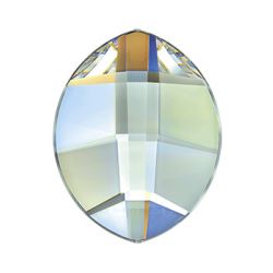 Swarovski - 2204 Pure Leaf Flat Back - Crystal AB 4.8mm (12ct)