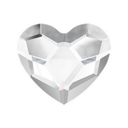 Swarovski - 2808 Heart Flat Back - Crystal 6mm (12ct)