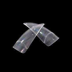 ANS Half Cover Curve Stiletto - Clear - #00 - 09 - 500pcs 