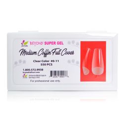 Beyond Super Gel Medium Coffin Full Cover - #00 -11 - 550pcs