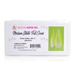 Beyond Super Gel Medium Stiletto Full Cover - #00-11-550pcs