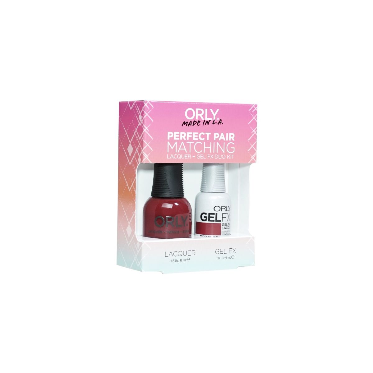 Orly Perfect Pair 31145 - Red Flare 0.6 oz/0.3 oz