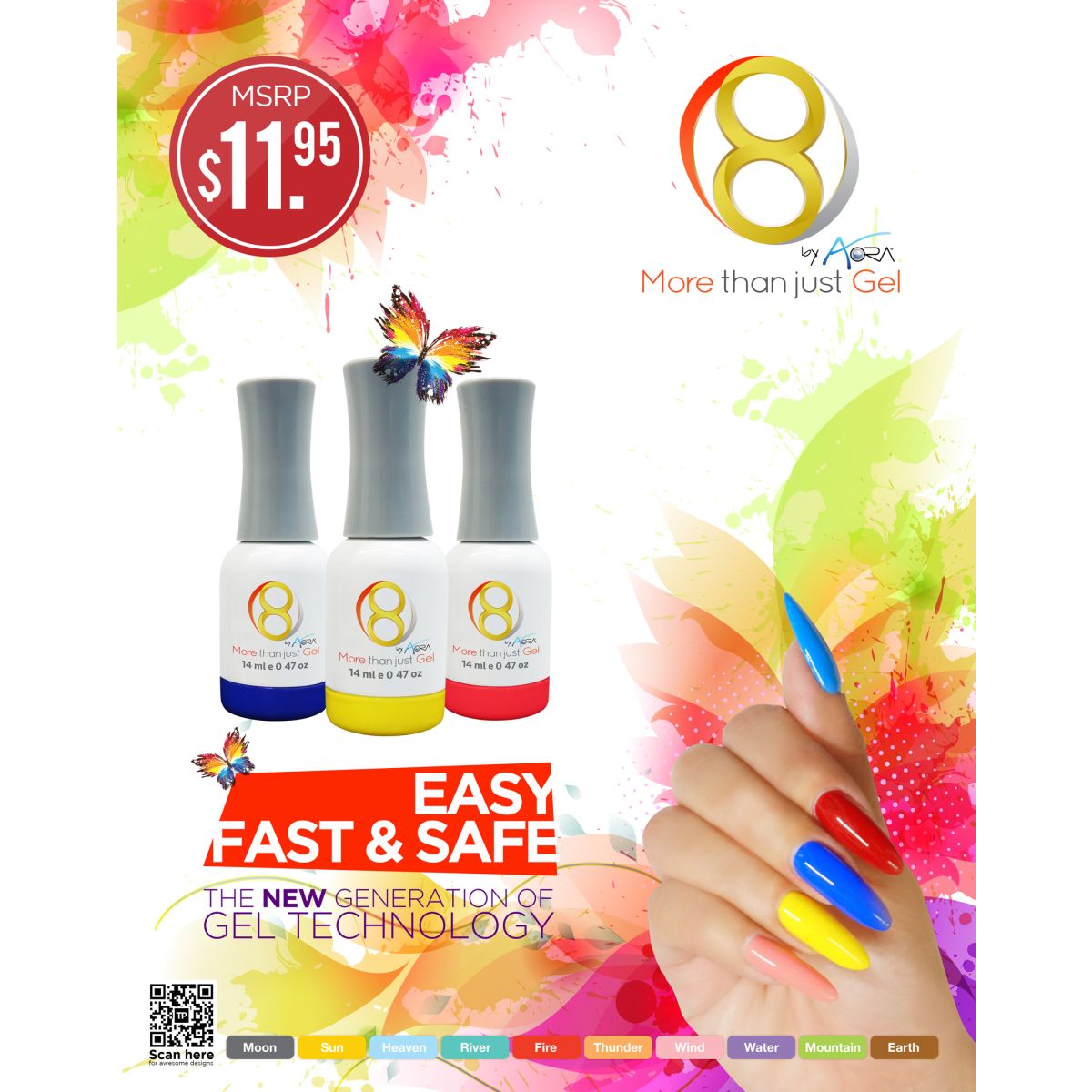Aora 8 Gel - Fire 5 - 14 ml