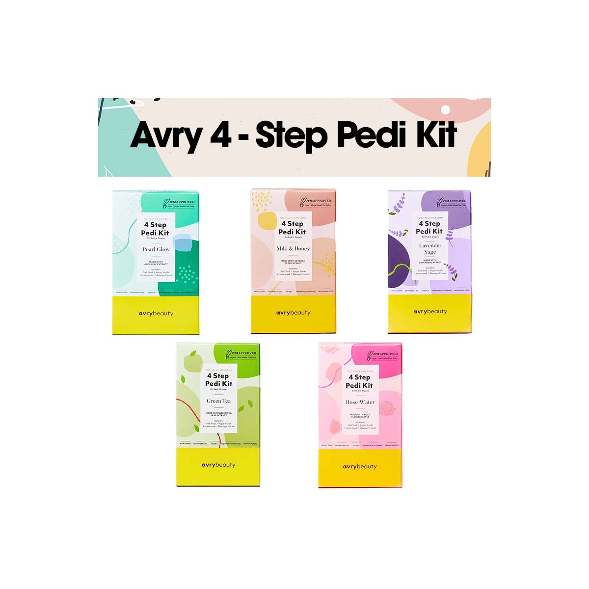 AvryBeauty 4-Step Pedi Kit