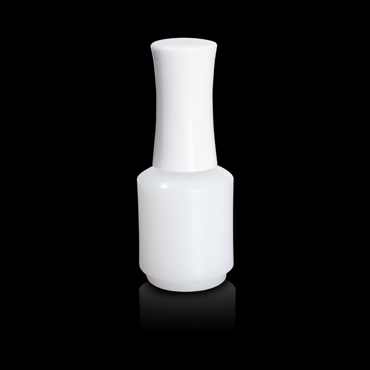 Empty Natural HDPE Bottle 0.5 oz w/Cap and Brush