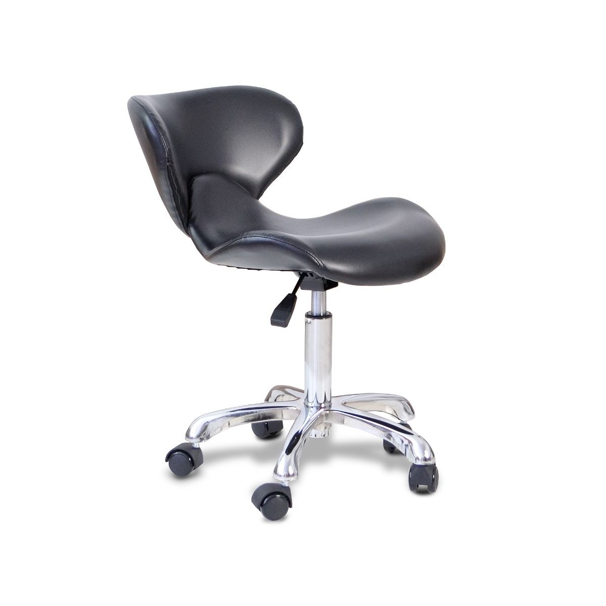 Crescent Technician Chair Black w/Chrome Base