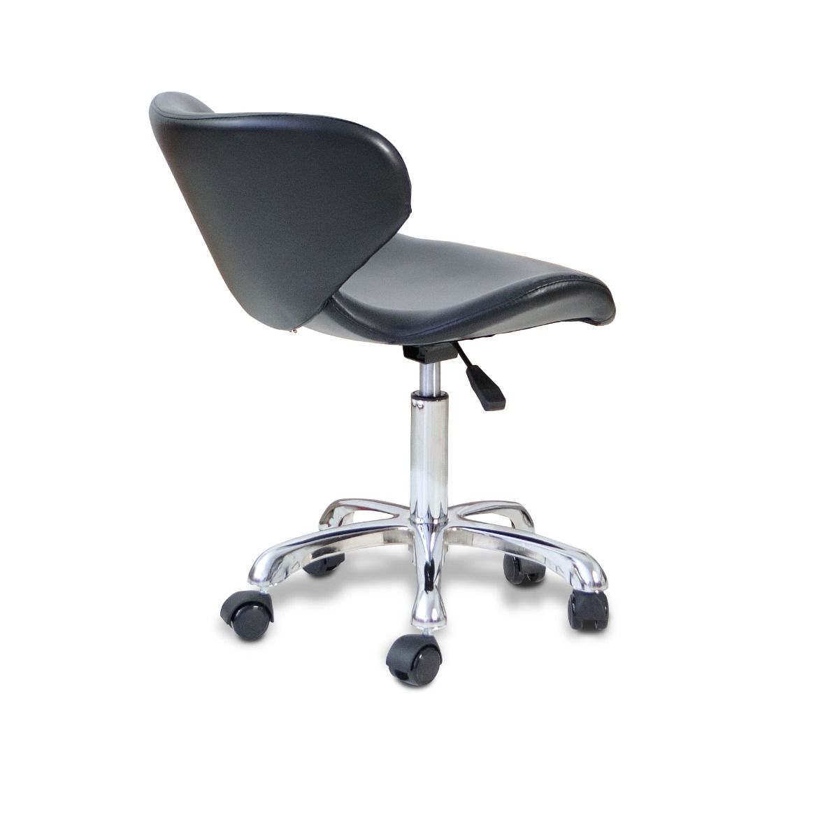 Crescent Technician Chair Black w/Chrome Base