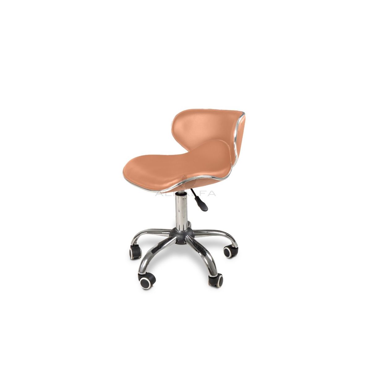 Crescent Technician Chair Cappuccino w/Chrome Base