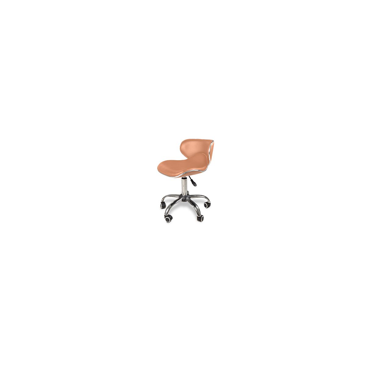 Crescent Technician Chair Cappuccino w/Chrome Base