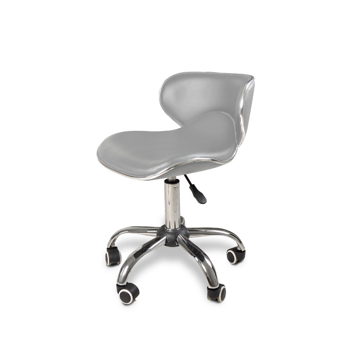 Crescent Technician Chair Grey w/Chrome Base